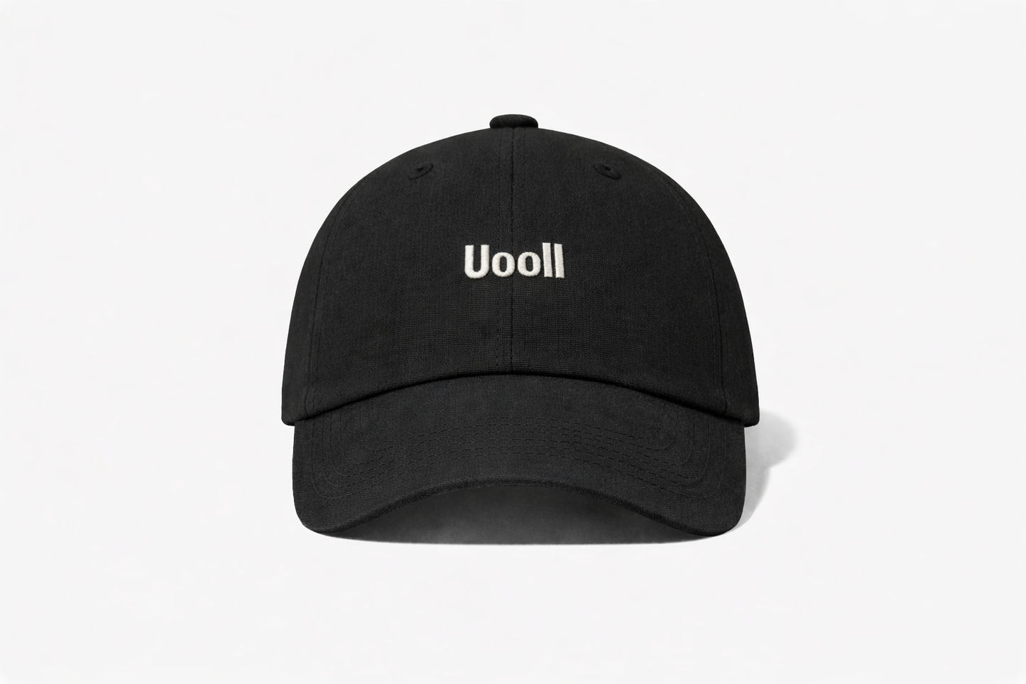 Linen 6-Panel Ball Cap_ブラック