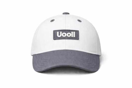 Contrast 6-Panel Ball Cap_ブライトホワイト · スティールグレー