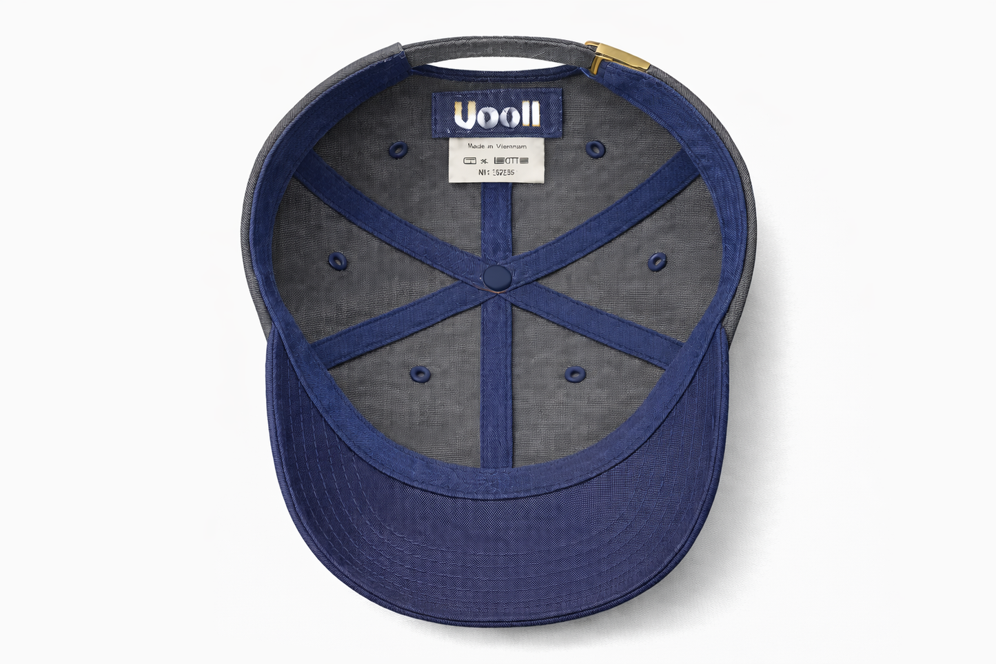 Contrast 6-Panel Ball Cap_Steel Gray · Dress Blues